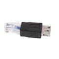 Miniatyrbilde 4 av 5: 2 stk. USB 2.0 Adapter Type A Hunn til RJ45 Hann Adapter Kobling Konverter Plugg s202412121294
