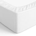 Miniatyrbilde 5 av 5: Basics formsydd laken, 180 x 200 x 30 cm, polyester mikrofiber for tykke madrasser opptil 30 cm, hvit