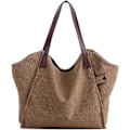 Miniatyrbillede 1 af 5: Dame Håndtasker Lærred Skuldertasker Tote Tasker Crossbody Tasker Shoppere Strandtaske