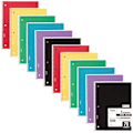 Miniatyrbild 1 av 4: Mead Spiralblock, 12-pack, 1-ämne, brett linjerat papper, 10-1/2\" x 8\", 70 ark per block, färgen varierar