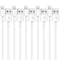 Pikkukuva 1 / 4: 5 kpl (2 m) iPhone-latauskaapeli, pitkä Lightning-kaapeli, nopea latausjohto, nopea tiedonsiirto USB-kaapeli