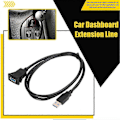 Miniatyrbilde 2 av 5: Enkel Port USB 3.0 A Hann til USB3.0 A Hunn M/F Bil Dashbord Innfelt Montering