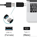 Miniatyrbillede 3 af 5: usb c til usb adapter pakke med 2 usb c han til usb 3.0 hun adapter, usb c adapter kompatibel betterlifefg