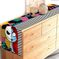 Pikkukuva 5 / 5: Painajainen ennen joulua Pöytäliina Halloween Jack Skellington ja Sally Syntymäpäiväjuhlakoriste Kotikeittiön Ruokasalin Sisustus 13" x 72"