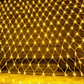 Miniatyrbilde 4 av 5: 3M X 2M Netlys Utendørs Julelys Nettlys for Busker Plugg inn, 200LED Julehage Trelys Vanntett (Kald Hvit)