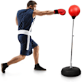 Miniatyrbillede 1 af 5: Punching Bag med stativ til voksne og børn, justerbar speed reflex træningssæk inklusive handsker, træningssæt til hjemmegym