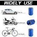 Miniatyrbillede 3 af 5: Bildæk Ventilhætter, 12 stk. Lufthætter, Universal til Biler, SUV'er, Cykler, Lastbiler og Motorcykler blue