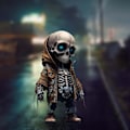Miniatyrbillede 3 af 4: Skelet Figurer, Kranie Ornament Statue Mindesmærke Hjemmeindretning, Halloween Dekorationer Samlerobjekt Gotiske Kranie Gaver til Kvinder Mænd style 2