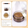 Miniatyrbild 5 av 5: Krom Nagelpulver Spegeleffekt Metalliskt Damm Holografiskt Glitter Glaserad Manikyr Dekoration Reflekterande Pigment för DIY Guld