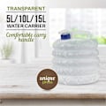 Miniatyrbillede 2 af 5: 5L 10L 15L Bærbar Foldbar Vandbeholder med Hane, BPA-fri Vandbeholder Tanke - Vandopbevaring til Camping, Vandring, Klatring 5L