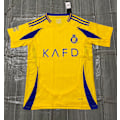 Miniatyrbilde 2 av 3: 2024-2025 Al-Nassr FC Hjemme Borte Jersey Fotball Fansen T-skjorte S-2XL Home XXL