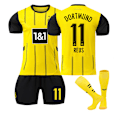 Miniatyrbillede 1 af 2: 2024-2025 Borussia Dortmund Hjemmebørns Fodboldtrøjesæt nr. 11 26
