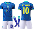 Miniatyrbilde 1 av 2: 2024 Copa America Brasil Bortetrøye NR. 10 NEYMAR JR Trøyer Barn Voksen Fotballutstyr 16