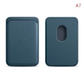 Miniatyrbilde 1 av 4: Luksus for Magsafe magnetisk skinn lommebok etui for iPhone 11 12 13 14 15 Pro Max S23 kortholder telefonveske deksel tilbehør Sea Blue