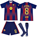 Miniatyrbild 1 av 2: 25-26 FC Barcelona Tränings Tröja NO.8 PEDRI Tröjor Barn Vuxen Fotbollsutrustning med Strumpor NO.8 XXL