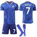 Miniatyrbillede 1 af 2: 25-26 Chelsea F.C. Hjemmebanetrøjer NO.7 NETO Børn Voksen Fodboldudstyr med Sokker NO.7 M