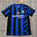 Miniatyrbillede 2 af 3: 2024-2025 F.C. Internazionale Milano Hjemmebanetrøje Fodbold T-shirt S-2XL L