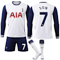 Miniatyrbillede 1 af 2: 24-25 Tottenham Hotspur F.C. Langærmet Hjemmebanetrøje NR. 7 SON Trøjer Børn Voksen Fodboldudstyr med Sokker NO.7 28