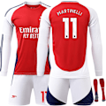 Miniatyrbillede 1 af 2: 24-25 Arsenal F.C. Langærmet Hjemmebanetrøje NO.11 Martinelli Trøjer Børn Voksen Fodboldudstyr med Strømper NO.11 M