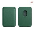 Miniatyrbilde 1 av 6: Luksus for Magsafe magnetisk skinn lommebok etui for iPhone 11 12 13 14 15 Pro Max S23 kortholder telefonveske deksel tilbehør Dark Green