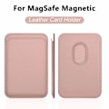 Miniatyrbild 1 av 4: Lyx för Magsafe Magnetiskt Läder Plånboksfodral för iPhone 11 12 13 14 15 Pro Max S23 Kortfodral Telefonväska Skydd Tillbehör Rose Gold