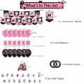 Miniatyrbillede 2 af 10: Blackpink festartikler til fans fødselsdagsfest dekorationer Blackpink Party Supply Set