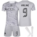Miniatyrbillede 1 af 2: 23-24 Manchester City F.C. Dragon Year Edition NO.9 HAALAND Trøjer Børn Voksen Fodboldudstyr med Sokker 3XL