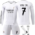 Miniatyrbillede 1 af 2: 24-25 Real Madrid CF Langærmet Trøje NR. 7 VINI JR. Trøjer Børn Voksen Fodboldudstyr med Sokker NO.7 M