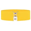 Fladt elastisk bælte med metalspænde taljestrop Yellow