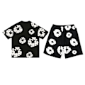 Pikkukuva 1 / 4: Miesten Denim Tears kesäinen lyhythihainen vaatesetti Black S