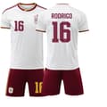 2026 Spanien Udebane NR.16 RODRIGO 2-delt T-shirt Sæt Børnefodboldtrøje 16 16