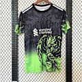 Miniatyrbillede 1 af 2: 25-26 Liverpool Special Edition Træningsuniform Fodboldtrøje S-2XL Black/Green M