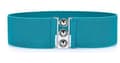 Fladt elastisk bælte med metalspænde taljestrop Light Blue