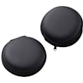 Miniatyrbillede 1 af 5: 2 stk. Hard Case til Headset/Air Pods og Oplader Sort Black 8*8*3 CM