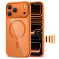 Tech-Protect Magpeak Magsafe CC Case for iPhone 17 Pro - Transparent/Orange