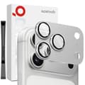 NORTHJO iPhone 18 Pro Lens Protector Metal/Tempered Glass - Silver