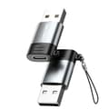 NEXTBATT USB-C female USB-A 2.0 adapter - Black/Grey 1-Pack