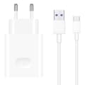 Huawei CP404 SuperCharge Wall Charger + USB-C Cable 22.5W - White