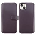 iPhone 15 Plånboksfodral Läder Rvelon - Lila