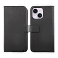 iPhone 14 Plånboksfodral Läder Rvelon - Svart