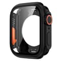 Apple Watch Series 9/8/7 45mm Case with Tempered Glass Screen Protector – Black