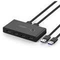 UGREEN USB-A Switch Hub 2x USB-A to 4x USB-A 3.0 - Black