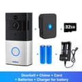 KERUI 1080P Tuya Smart WiFi Dörrklocka med Intercom och Trådlös Video