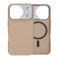 Slim MagSafe Skal med Carbonmönster till iPhone 17 Pro/18 Pro - Beige