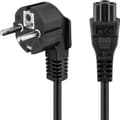 Goobay Power supply cord (safety plug) Angled 90° C5 1,8 m - Black