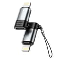 NEXTBATT USB-C female to Lightning adapter - Black/Gray