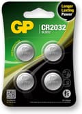 GP button cell battery CR2032 3V - 4 pieces