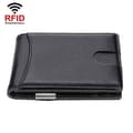 RFID Blocking PU Leather Wallet – Black