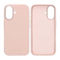 Silicone Mobile Case for iPhone 16 - Pink with Camera Protection