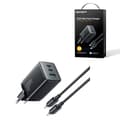 NEXTBATT Fast Charger, GaN Ultra, 65W, with USB-C Cable, 100W - Black